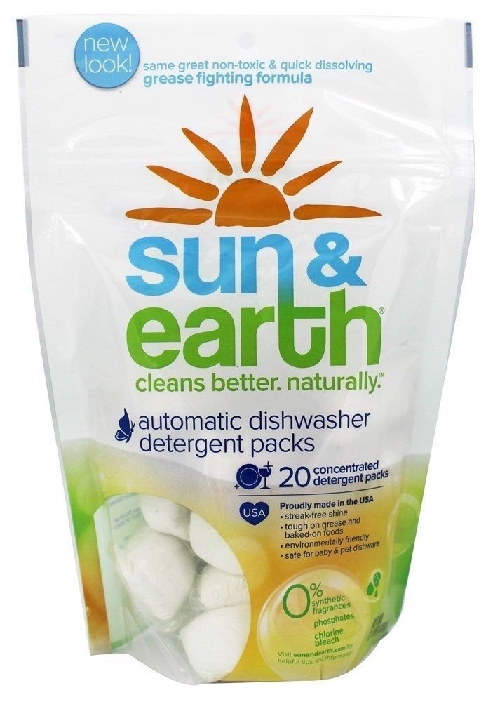 Sun & Earth - Automatic Dishwasher Detergent Packs - 12.7 oz.