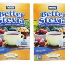 2 x NOW FOODS Original Better Stevia 100 Packets, Zero Calorie Sweetener, FRESH