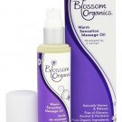 Blossom Organics Organic Warm Massage Oil - 3 Fluid oz