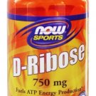 D Ribose 750 mg - 60 Vegetarian Capsules NOW Foods