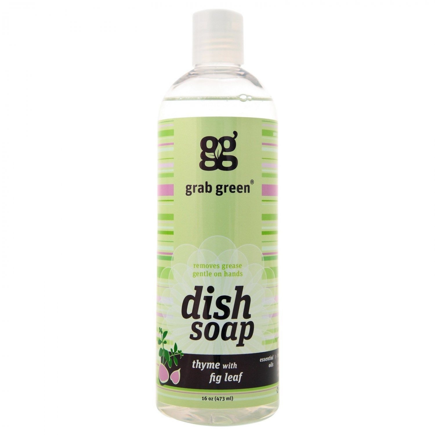 Grab Green Dish Soaps Thyme with Fig Leaf 16 oz.