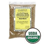 Salad Sprouting Seed Blend Organic 4 OZ