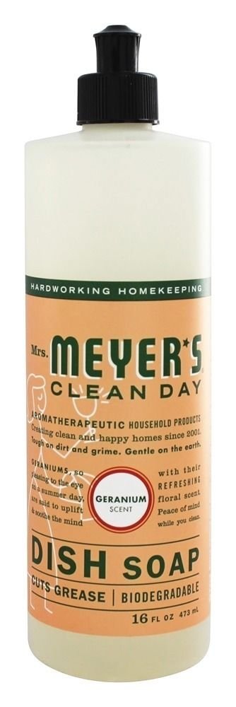 Mrs. Meyers Clean Day Liquid Dish Soap Geranium 16 oz