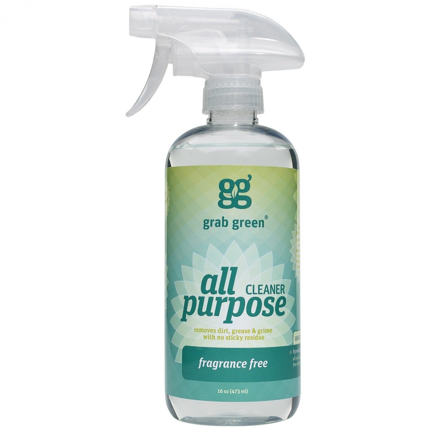 Grab Green All Purpose Surface Cleaner, Fragrance Free, 16 Ounce