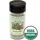 Organic Parsley Leaf Flakes Jar  Starwest Botanicals