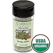 Organic Parsley Leaf Flakes Jar  Starwest Botanicals