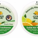 2x Citrus Magic Solid Air Freshener Fresh Citrus 8 oz