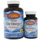 Carlson Labs Elite Omega-3 Gems Fish Oil 1250 mg, 120 Softgels