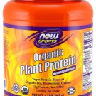 Organic Plant Protein Powder Unflavored Now Foods 2 lb Powder