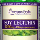 Puritan's Pride Soy Lecithin 1200 mg - 250 Rapid Release Softgels