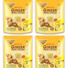 4 Pack Prince Of Peace Instant Lemon Ginger Honey Crystals - 30 Bags (18g each)
