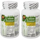 4x Health Plus Super Colon Cleanse 500mg 120 Capsules Relieves Constipation