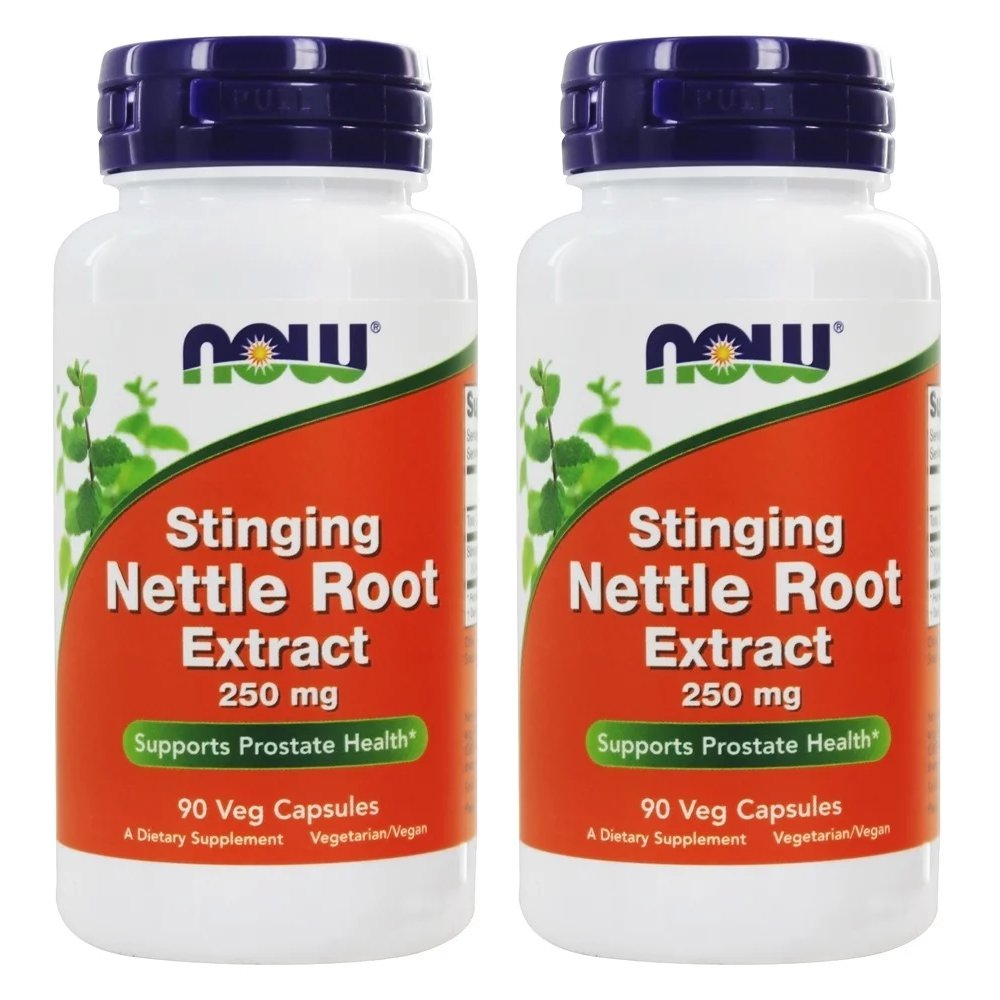 2 Pack Nettle Root Extract Stinging 250 mg 90 Vcaps Now Foods