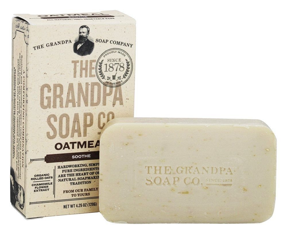 2x Grandpa's Soap Co. - Face & Body Bar Soap Oatmeal - 4.25 oz.