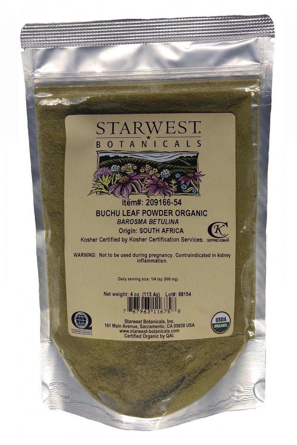 Organic Buchu Leaf Powder by Starwest