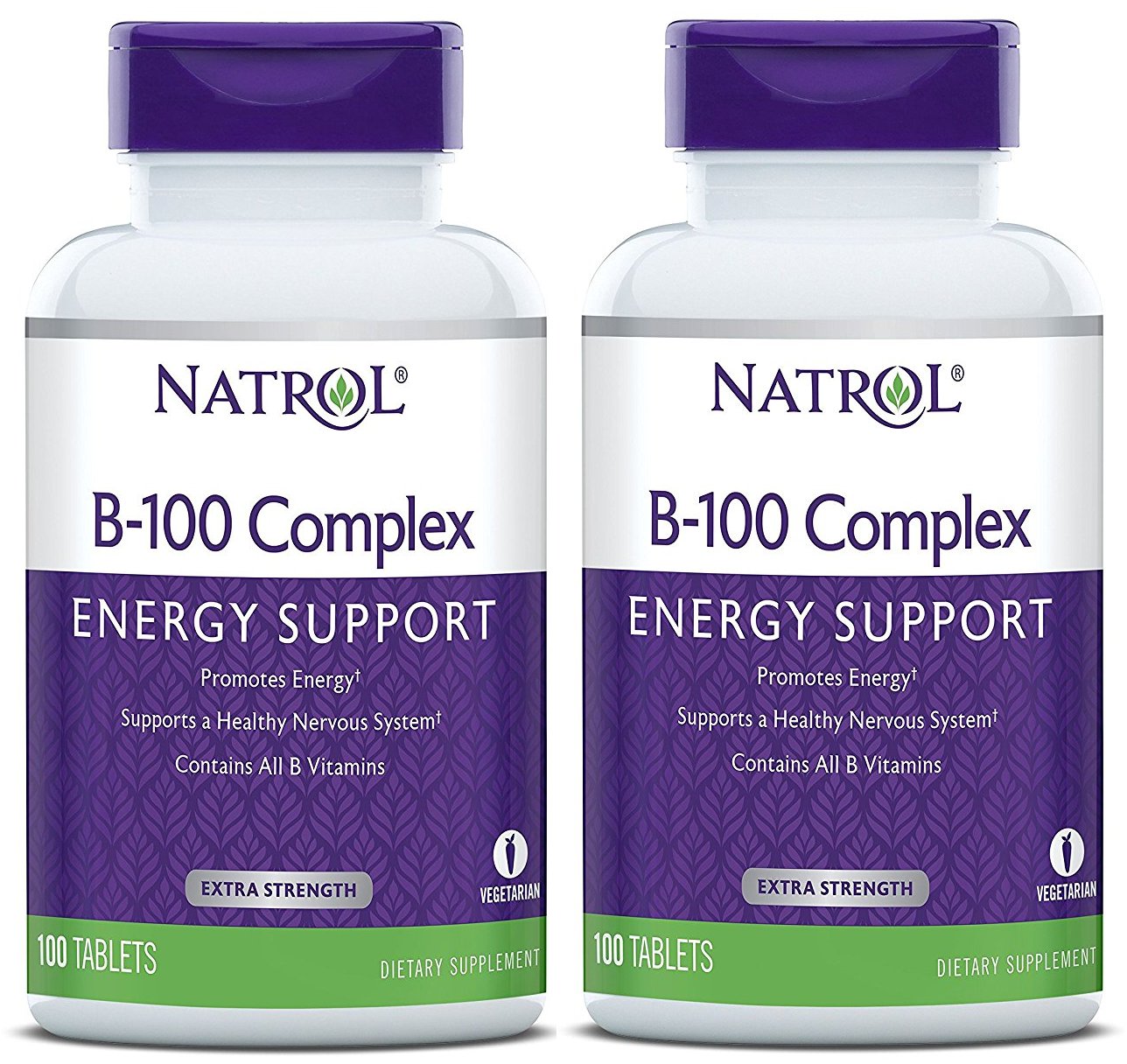 Natrol B-100 Complex 100 Tablets (Pack of 2)