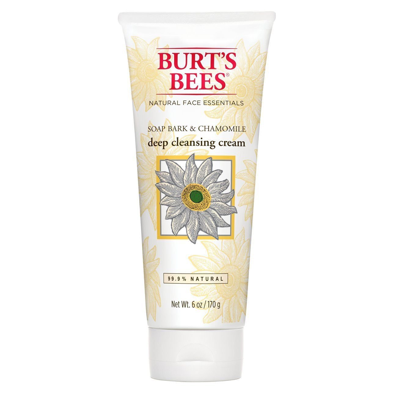 Burt's Bees Soap Bark and Chamomile Deep Cleansing Cream 6 Ounces