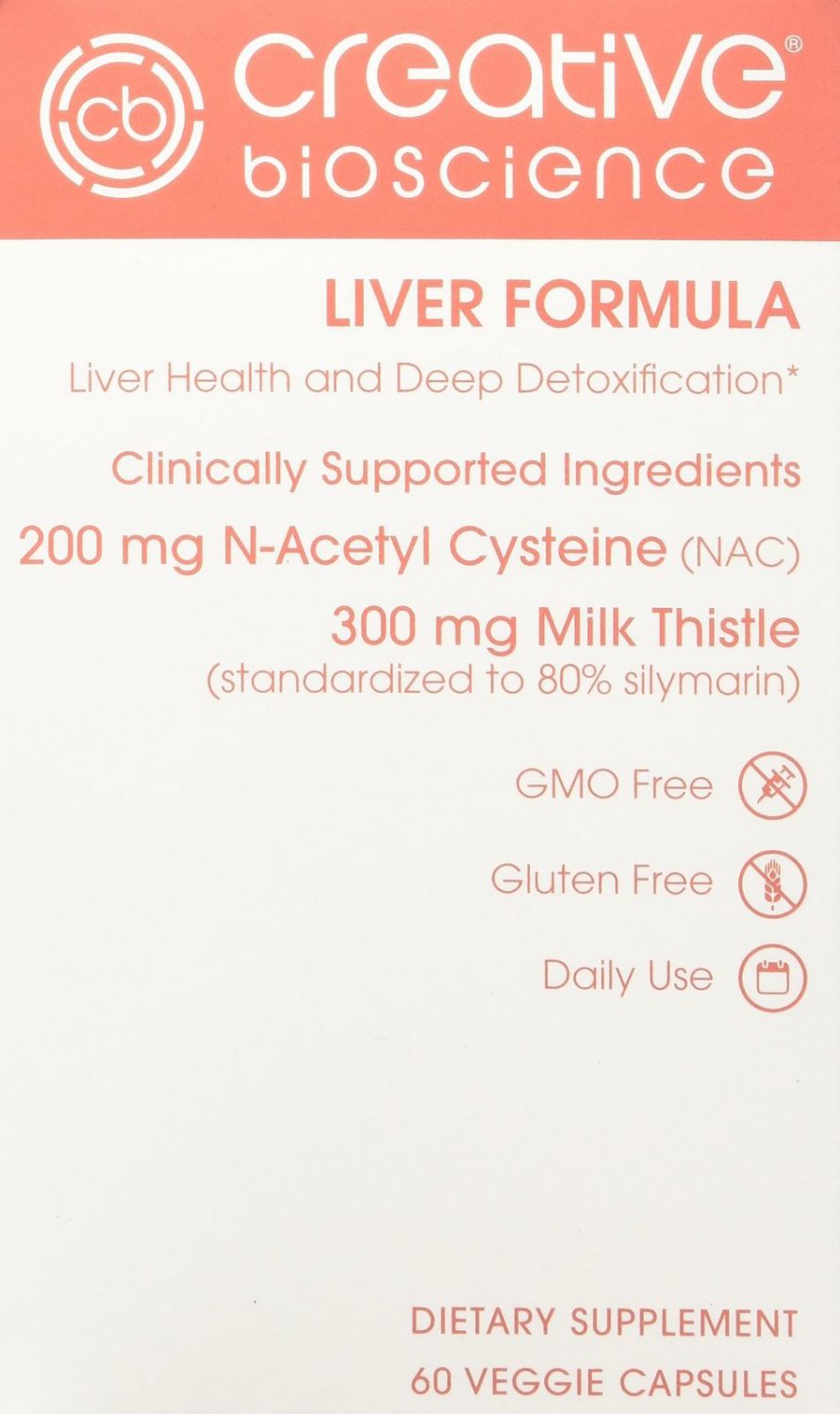 Creative Bioscience Liver Formula 60 Count