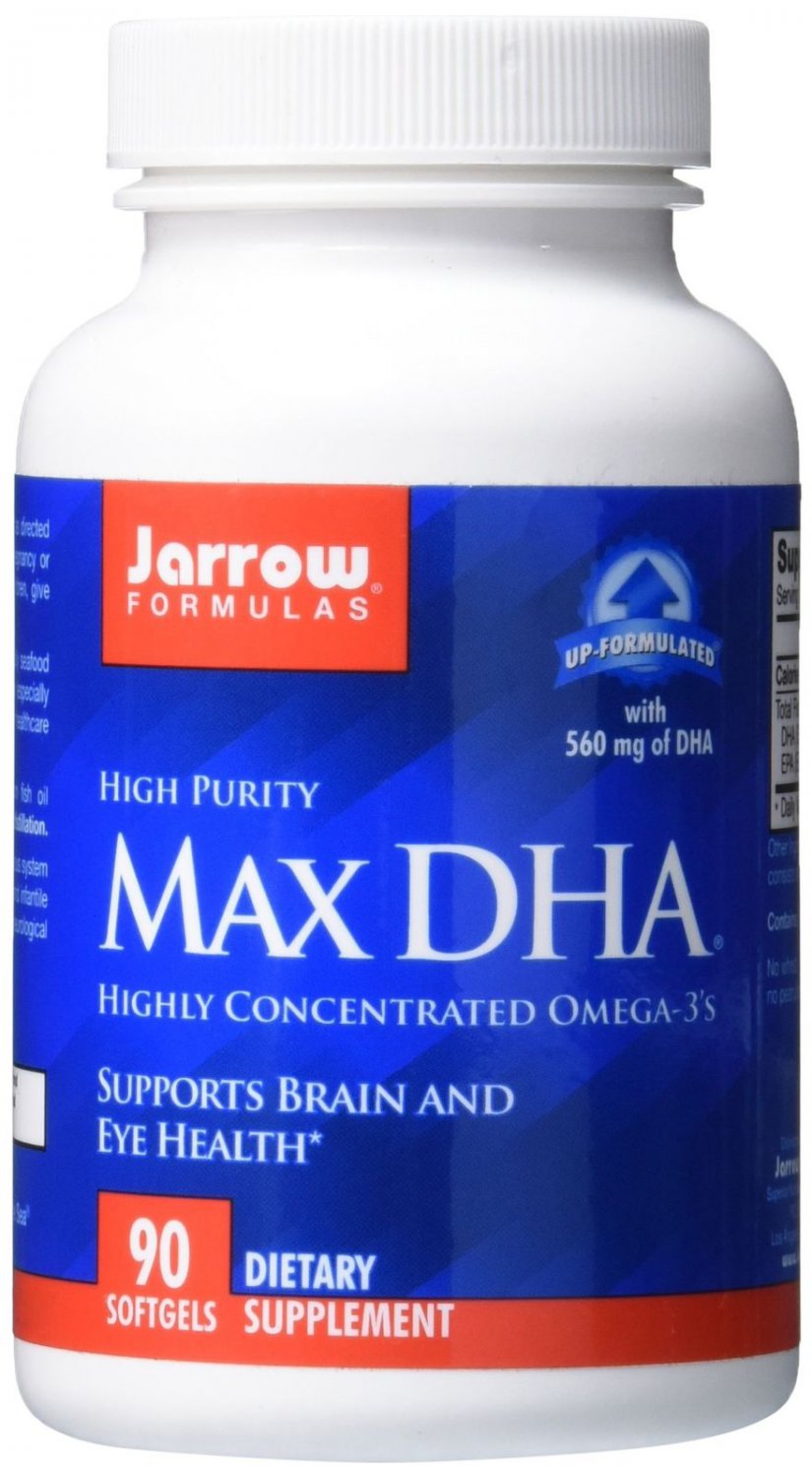 Jarrow Formulas Max-DHA Supports Brain and Eye Health 90 Softgels