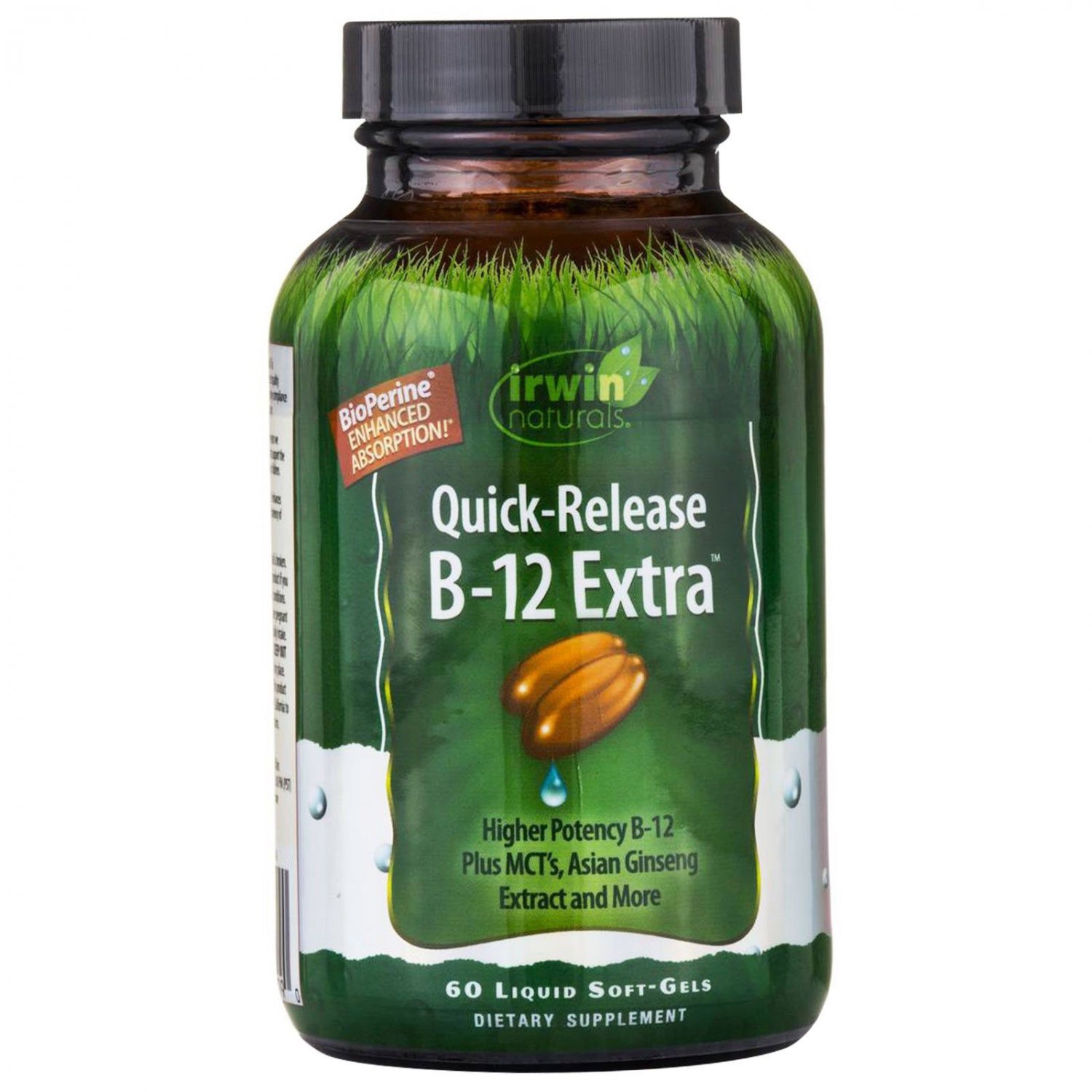 Irwin Naturals, B-12 Extract, Quick Release, 60 Liquid Soft-Gels