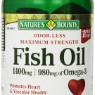 Nature's Bounty Fish Oil 1400 mg 130 Softgels One Bottle