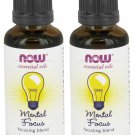 2x Mental Focus Essential Oil Blend 1 oz by NOW Foods