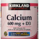 Kirkland Signature Calcium 600 mg + D3 For Strong Bones and Teeth 500 Tablets