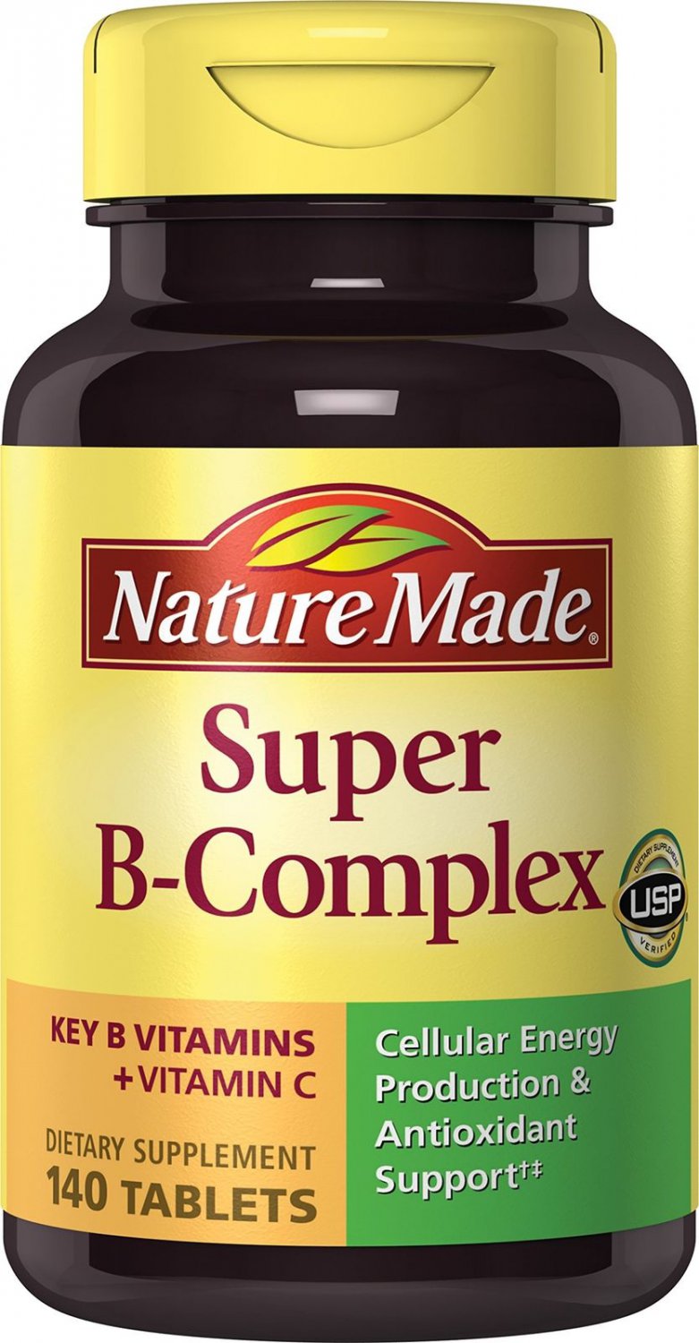 Nature Made Super B Complex Tablets Value Size 140 Ct