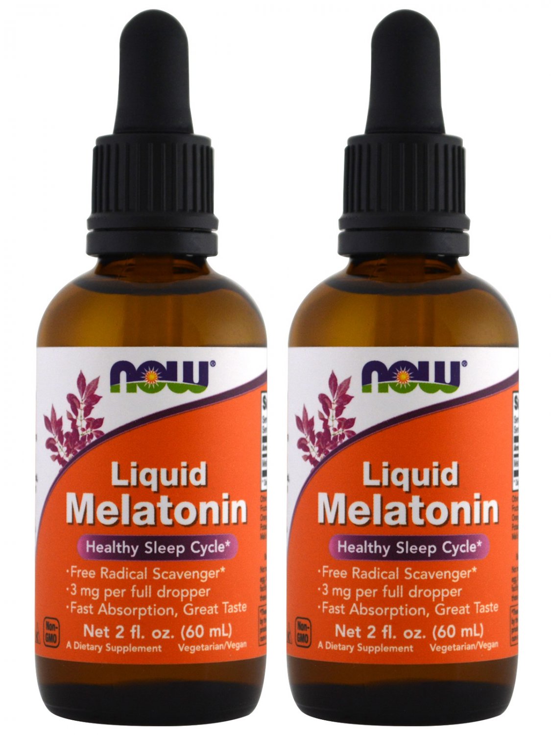 Liquid Melatonin 2 fl oz by NOW Foods (Pack of 2)