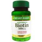 Nature Bounty Biotin 5000mcg 60 Quick Dissolve Hair Skin Nails Supplement