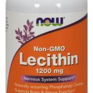 NOW Foods Lecithin (Non-GMO)  1200 mg - 200 Softgels Support Brain & Nerve