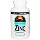 Source Naturals Zinc Amino Acid Chelate 50 mg 250 Tabs