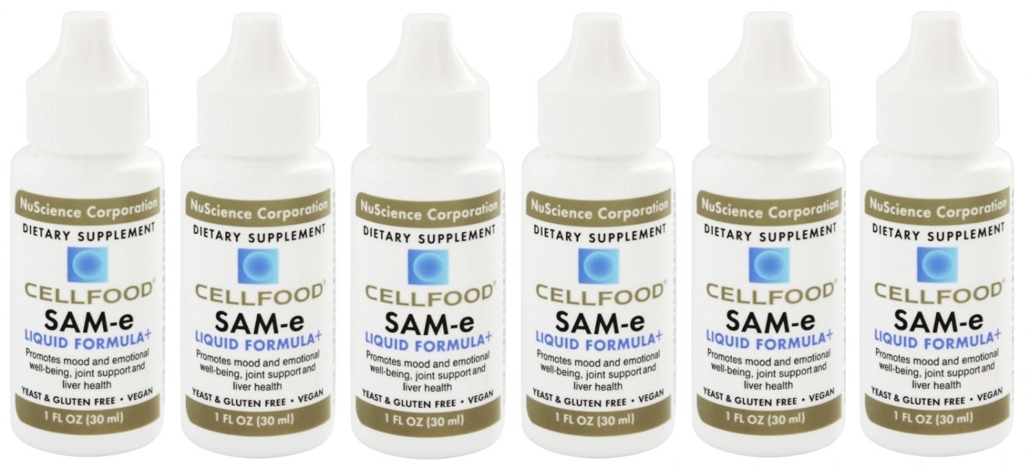 6 x Cellfood SAM-E Liquid Formula Supplement 1 fl.oz (30 ml)