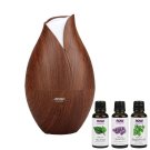 Now Foods Ultrasonic Faux Wood Oil Diffuser Three 1 oz. Essential Oils