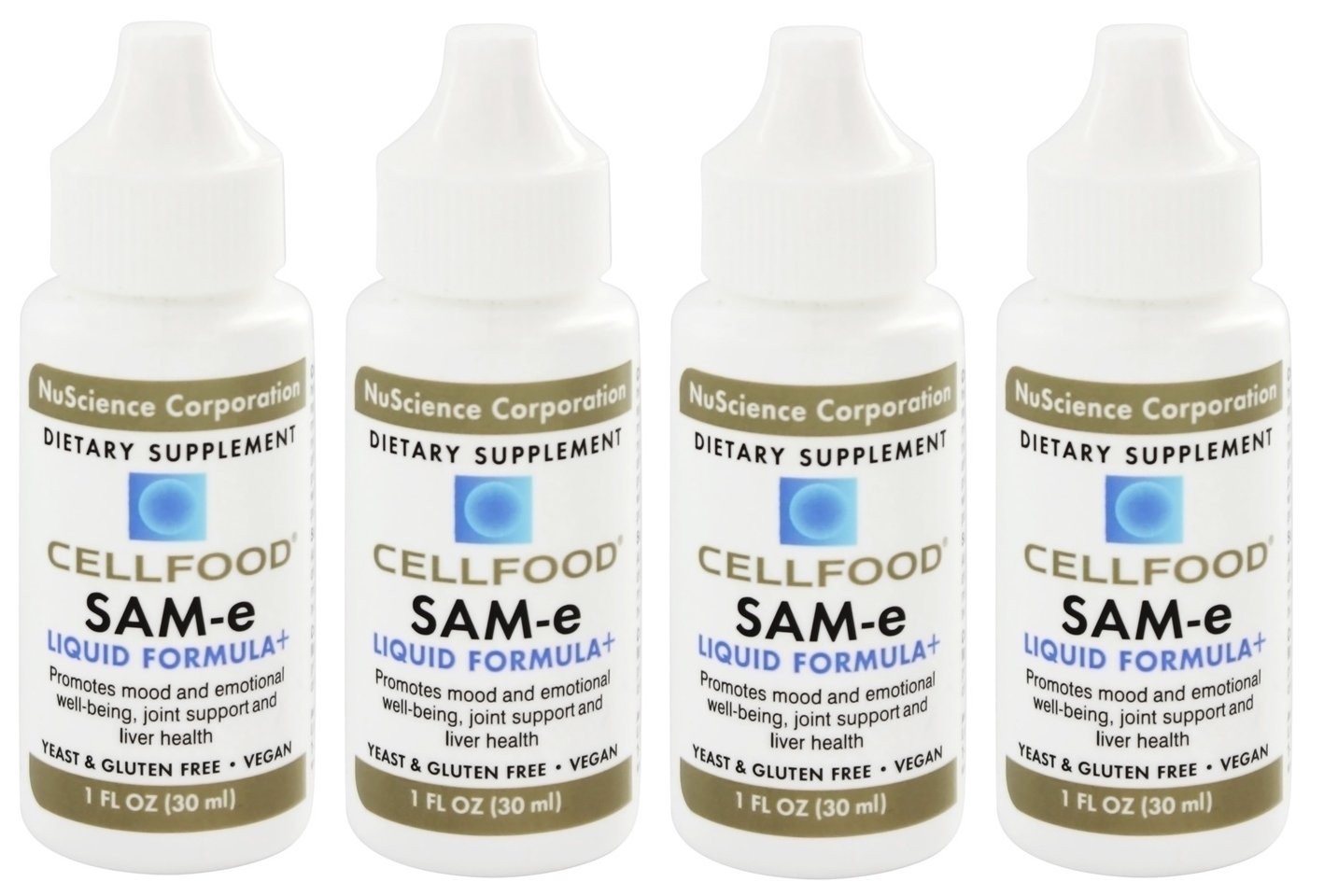 4 x Cellfood SAM-E Liquid Formula Supplement 1 fl.oz (30 ml)