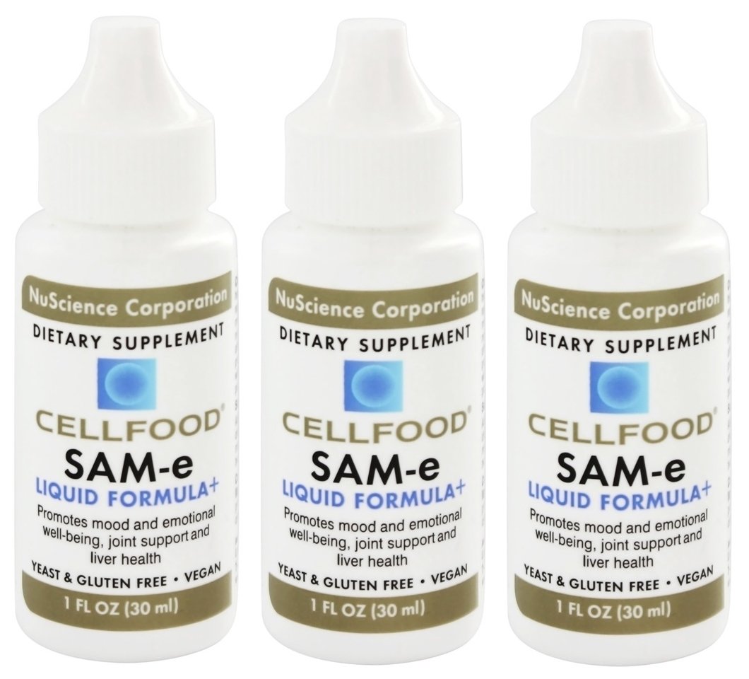 3 x Cellfood SAM-E Liquid Formula Supplement 1 fl.oz (30 ml)