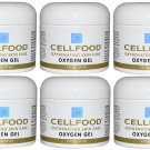 6 x Cellfood Oxygen Gel 2 oz Jar Oxygenating Skin Care