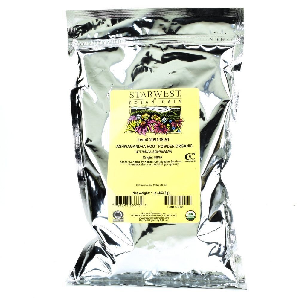 Starwest Botanicals Ashwagandha Root Powder 1 Pound