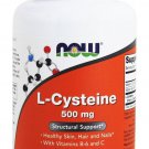 NOW Foods L-Cysteine 500mg Promotes Healthy Skin Hair and Nails - 100 Tablets