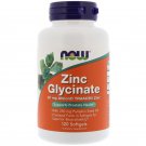 Zinc Glycinate 120 Softgels by NOW Foods