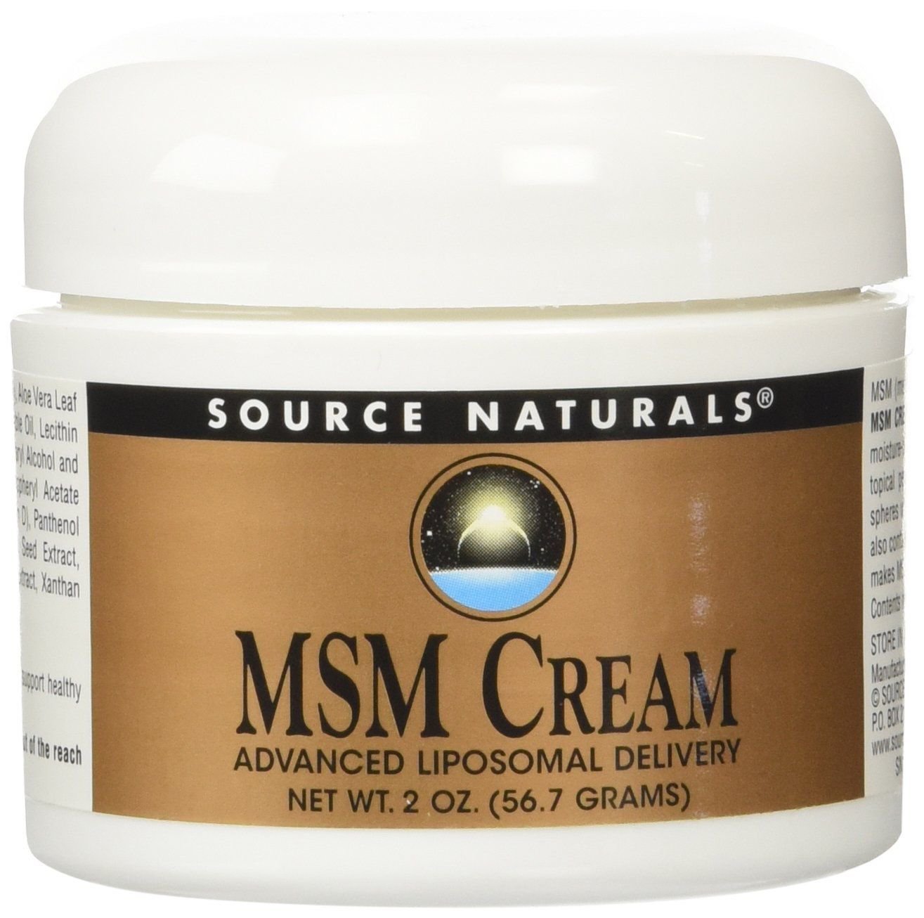 Source Naturals MSM Cream Advanced Liposomal Delivery 2 Ounces