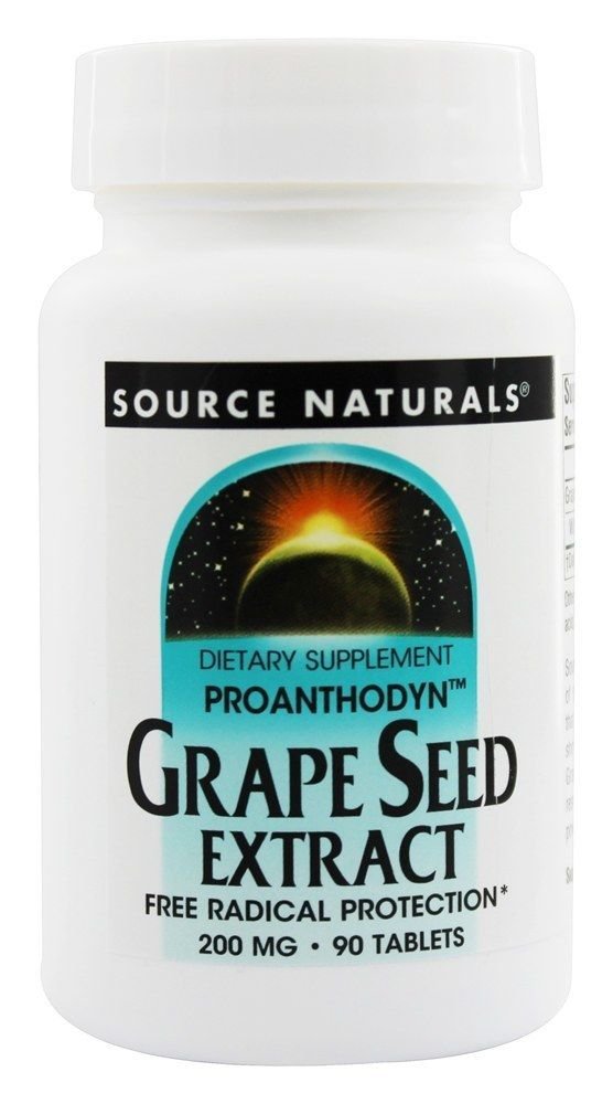 Source Naturals - Grape Seed Extract Proanthodyn 200 mg. - 90 Tablets