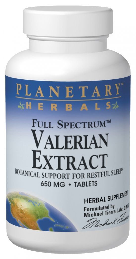 Planetary Herbals Valerian Extract Full Spectrum 650mg Botanical Support For ...