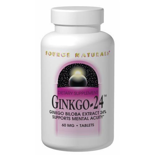 SOURCE NATURALS Ginkgo24 Ginkgo Biloba Extract 40mg 30 tablet