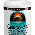 Ginkgo 24 Biloba Extract 60mg Source Naturals Inc. 30 Tabs