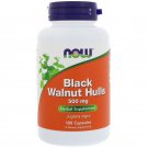 Black Walnut Hulls 500mg 100 Caps by NOW Foods