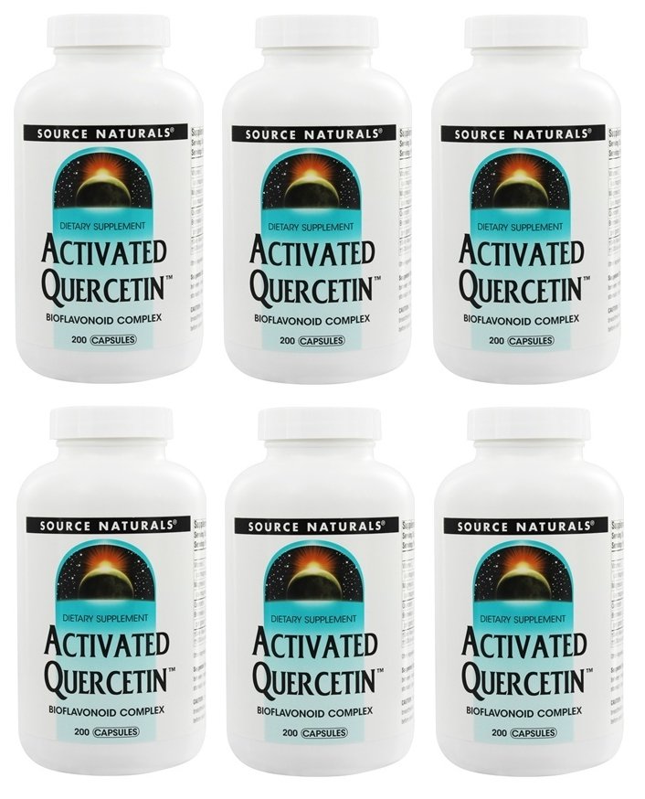 Activated Quercetin Capsule 200 Caps by Source Naturals (Pack of 6)