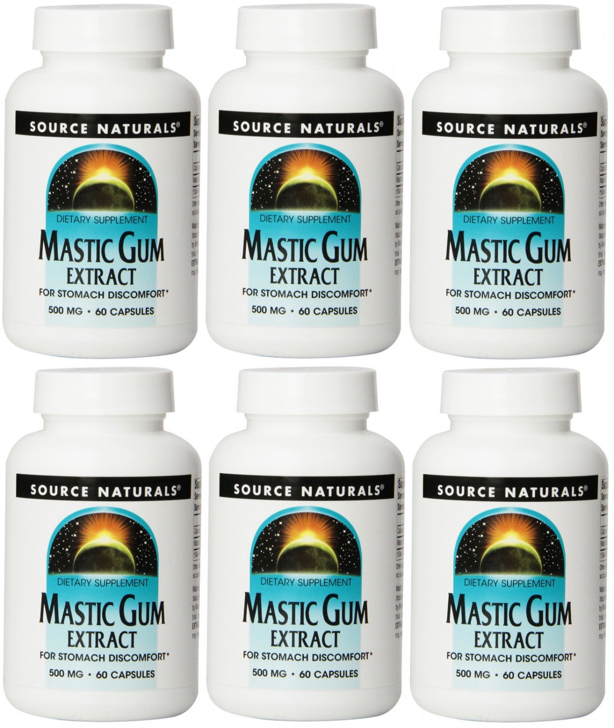Mastic Gum Extract 500 mg 60 Caps by Source Naturals (Pack of 6)