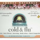 SOURCE NATURALS Wellness Cold and Flu Tray Tablet 48 Count