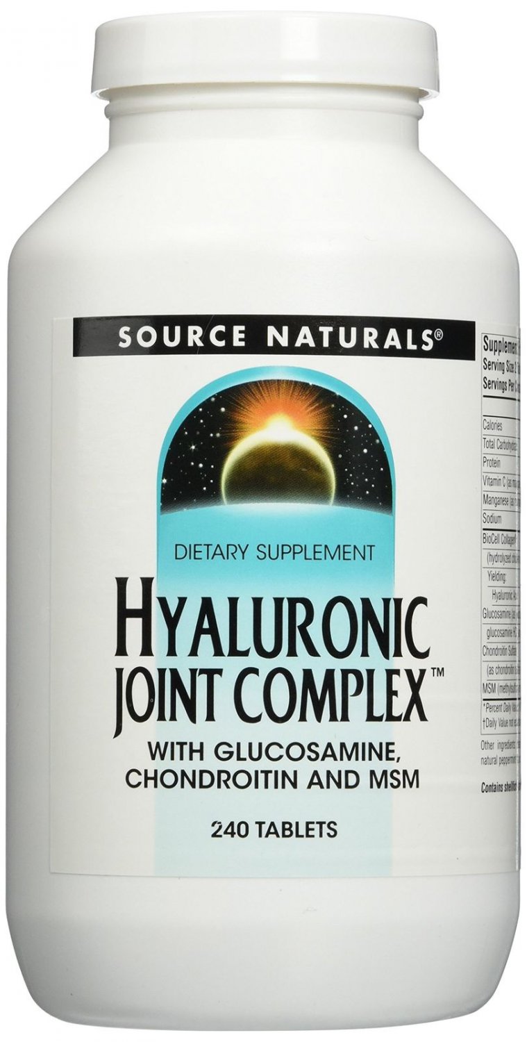 SOURCE NATURALS Hyaluronic Joint Complex Tablet 240 Count